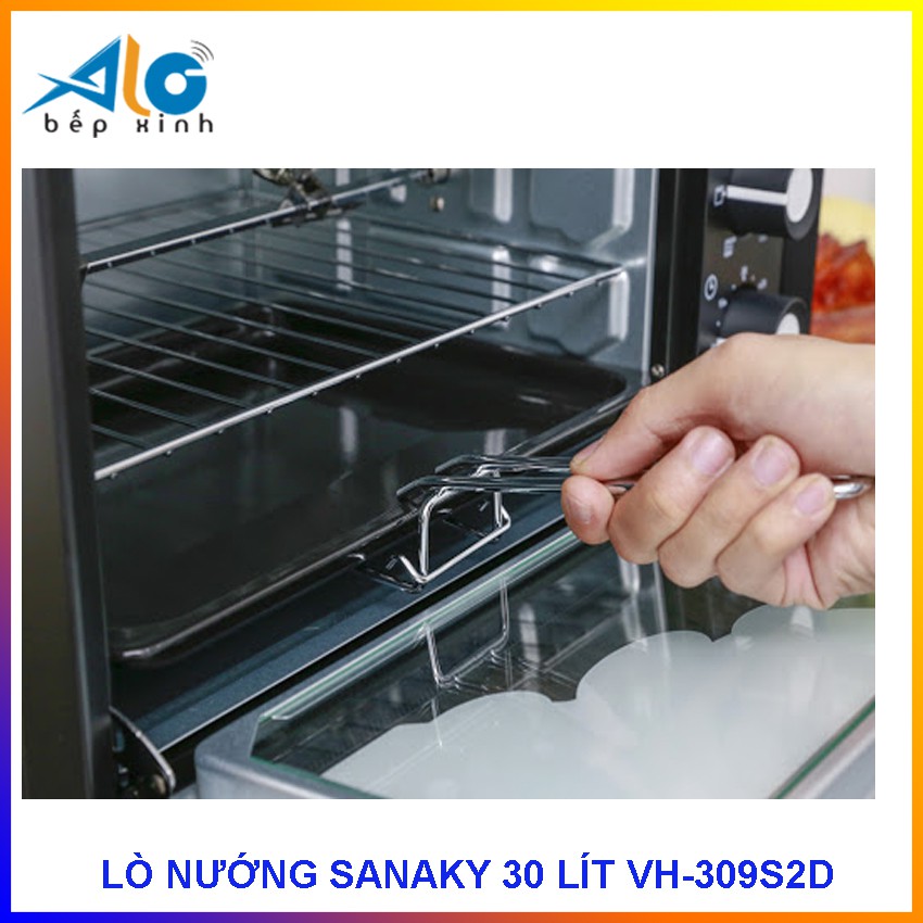 LÒ NƯỚNG SANAKY 30 LÍT - MÀU ĐEN - TIẾT KIỆM ĐIỆN - ALO BẾP XINH