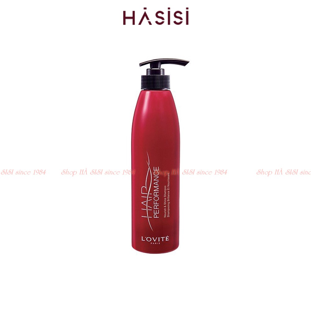 Dầu Gội Giúp Làm Mềm Và Bóng Tóc LOVITE - Hair Performance Nourish &amp; Shine Shampoo 500ml