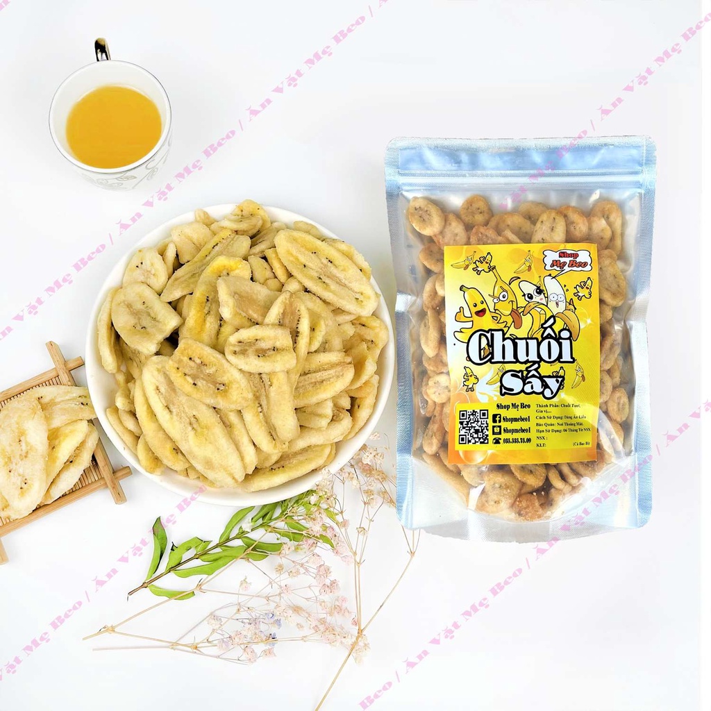 1Kg Chuối Sấy Giòn Nguyên Miếng