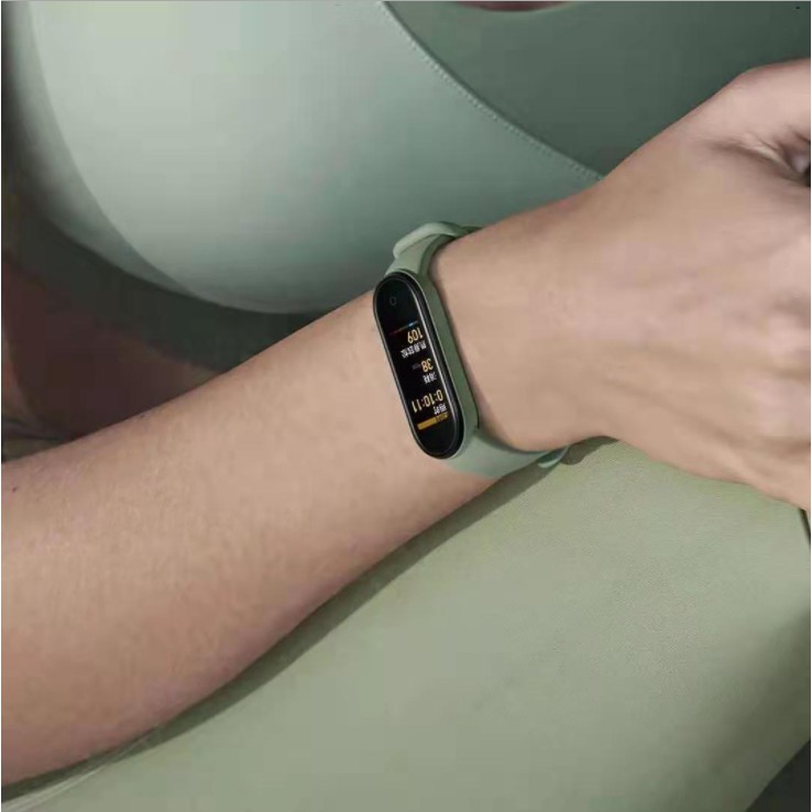 Dây Miband 5, dây Miband 6 Dây Đeo Cao Su Thay Thế Cho Xiaomi Miband 5 Chất Lượng Cao