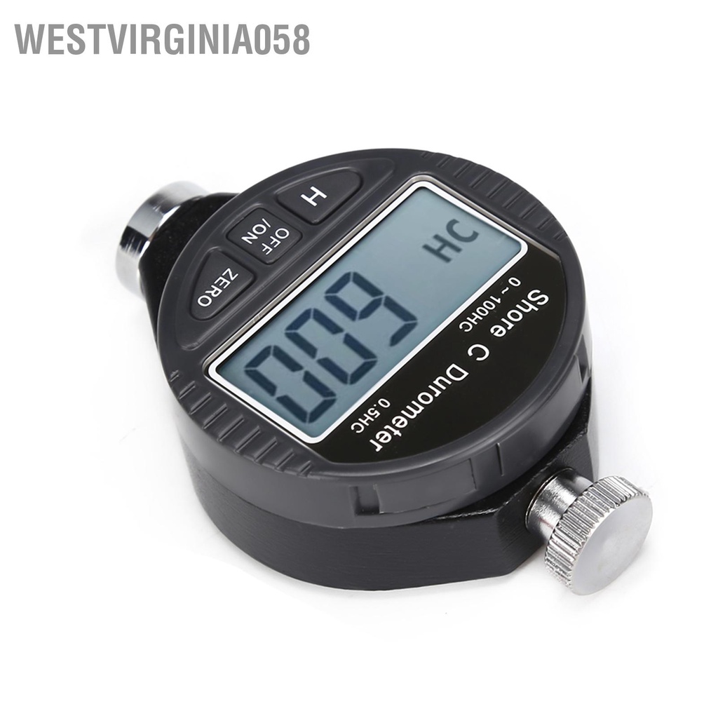 Westvirginia058 Kỹ thuật số 100HD C Durometer Máy đo độ cứng cao su Shore màn hình LCD