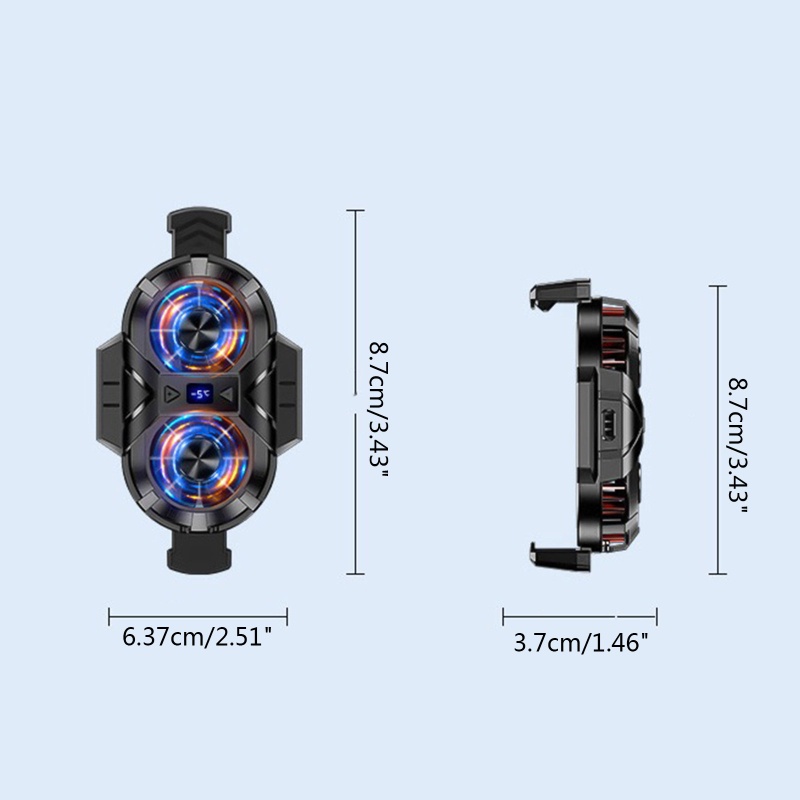 Quạt Tản Nhiệt Mini 1 Cho Điện Thoại 69-92mm