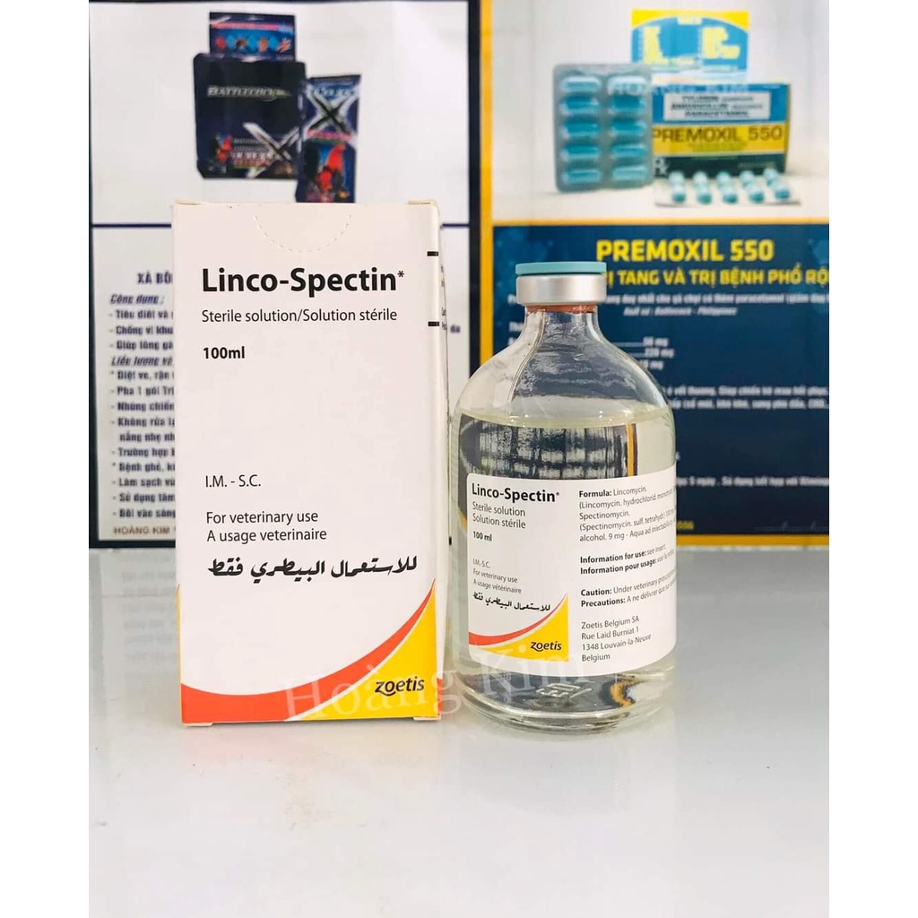 LINCO-SPECTIN 10ML - Dùng cho gà khò khè, sổ mũi, phân xanh, phân trắng - Chính hãng Zoetis (Mỹ)