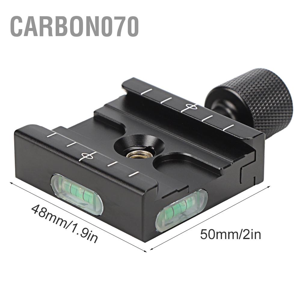 Carbon070 Hợp kim nhôm 50mm Universal Ballhead Kẹp tấm phát hành nhanh Chuyển đổi