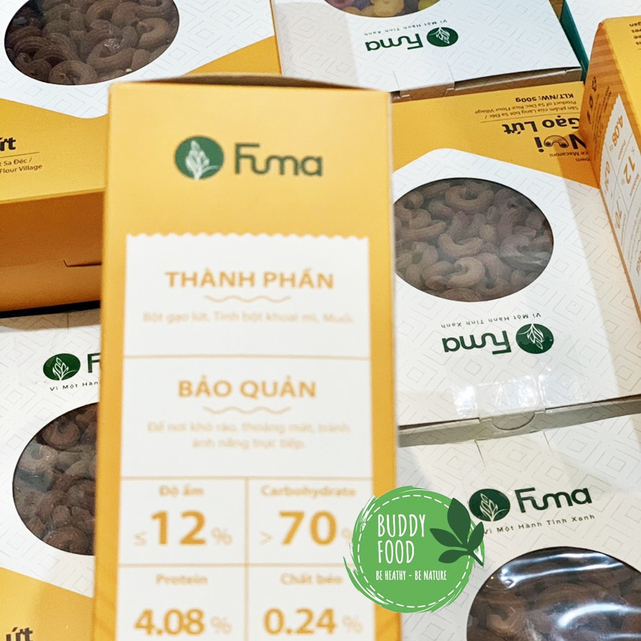 Nui Gạo Lứt Giảm Cân, Ăn Kiêng, Eat Clean Fuma Hộp 500 Gr Đạt Chứng Nhận Vệ Sinh An Toàn Thực Phẩm