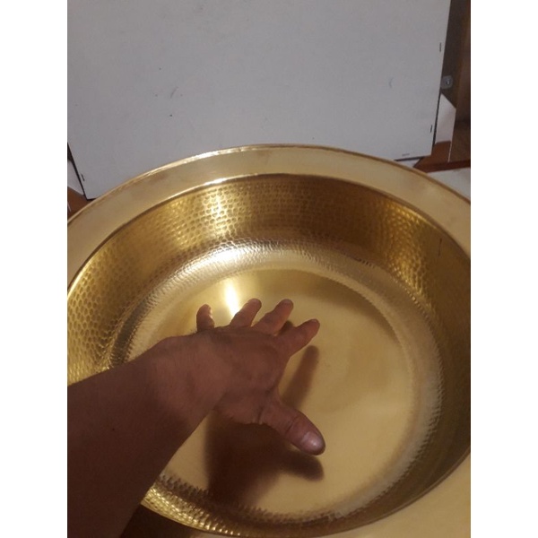 Chậu thau 42cm  gò thủ công