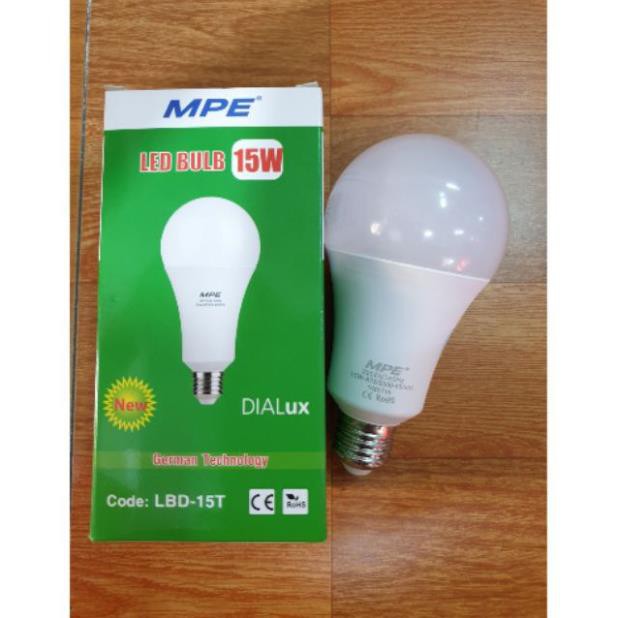 Bóng đèn LED Bulb  MPE - Ánh sáng trắng/vàng -  3w, 5w, 7w, 9w, 12, 15w cao cấp MPE