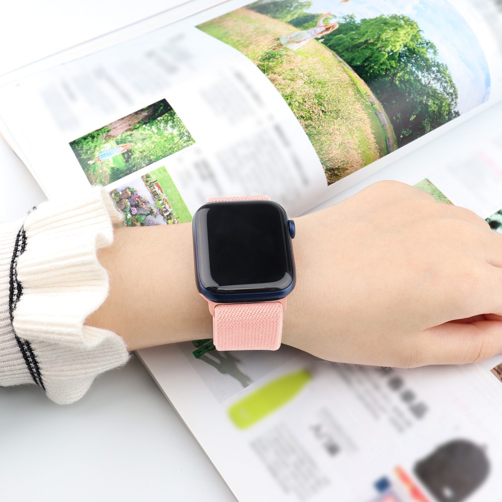 Dây Đeo Đồng Hồ iWatch 44mm 40mm 42mm 38mm Series 6 5 SE 4 3 2 1 Bằng Nylon Bện Cao Cấp