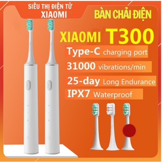 Bàn chải điện Xiaomi Mijia T300 & T100 - Kháng Nước ipx7 - Bàn Chải Đánh Răng Xiaomi Mijia - Hàng Chính Hãng [BH 1 Năm]