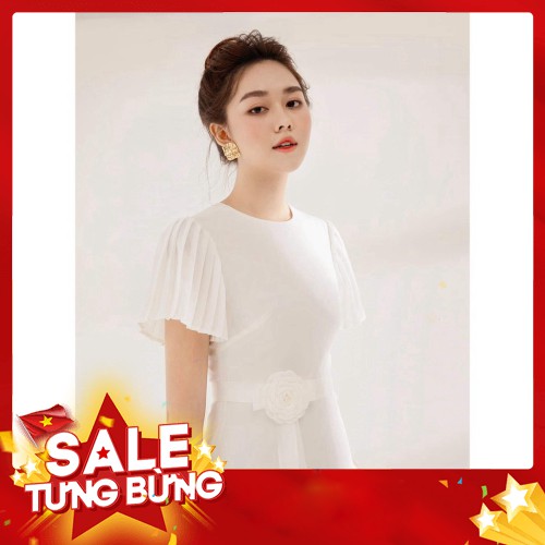 -HÀNG NHẬP KHẨU ĐẦM MIDI DÁNG DÀI XẾP LY CAO CẤP Liên hệ mua hàng 084.209.1989