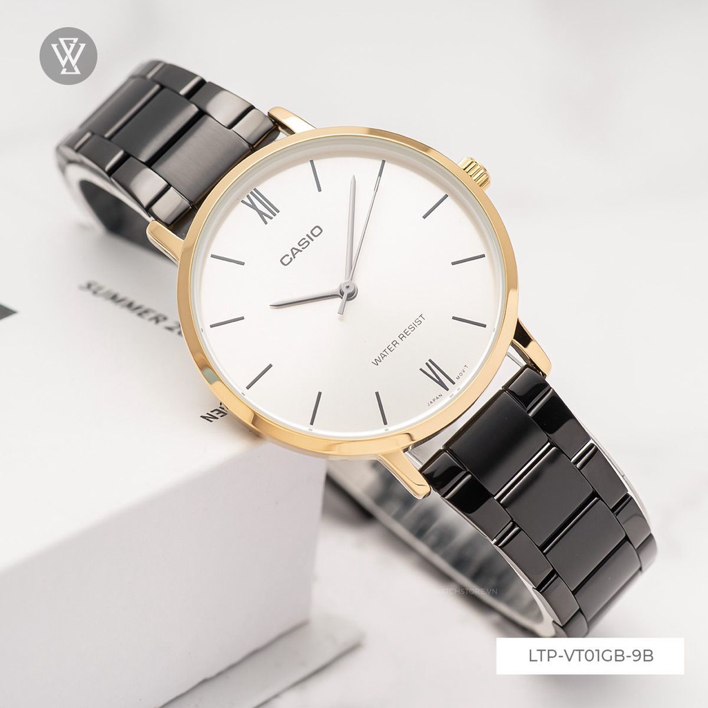 Đồng Hồ Quartz Nữ Casio WATCHSTORE LTP-VT01GB-9BUDF Thiết Kế Kính Khoáng 34mm, Dây Kim Loại Và Vỏ Thép Không Gỉ