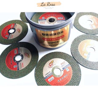 1 hộp 50 viên đá cắt sắt xanh 1 tấc loại tốt