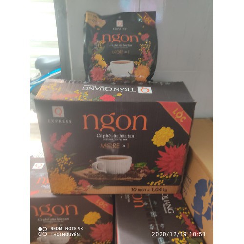Cà phê sữa Ngon Trần Quang bịch lớn 1.04Kg mẫu Xuân (52 gói dài * 20g)