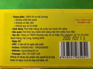 Dầu Tỏi Diệp Chi Gold 30ml
