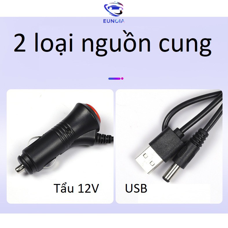 Đèn gầm ghế ô tô xe hơi bộ 4 dải led 9 LED đổi màu - phụ kiện đồ chơi ô tô xe hơi EUNOIA