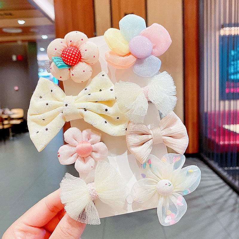 Set 8 Kẹp Tóc Xinh Xắn Dành Cho Bé Gái