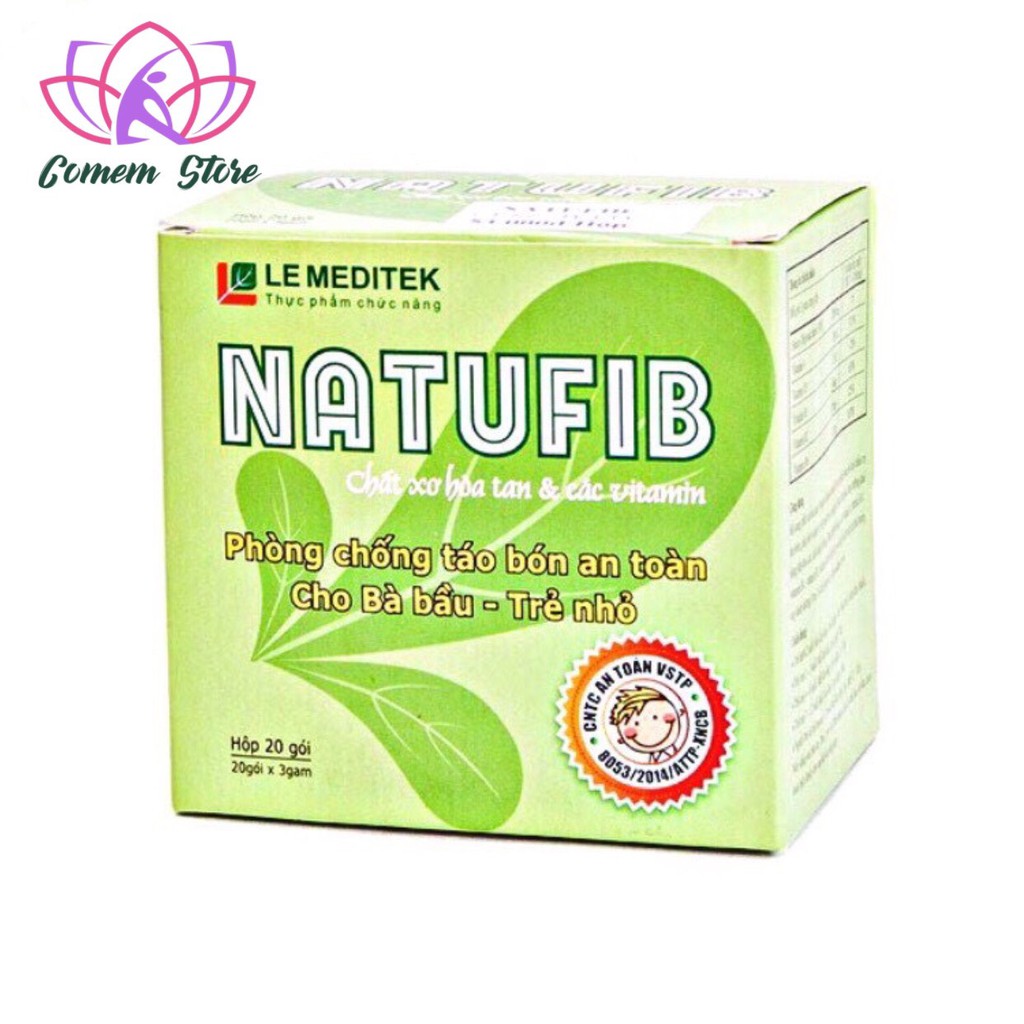 Natufib chất xơ hoà tan trị táo bón an toàn cho trẻ sơ sinh, trẻ nhỏ, phụ nữ có thai