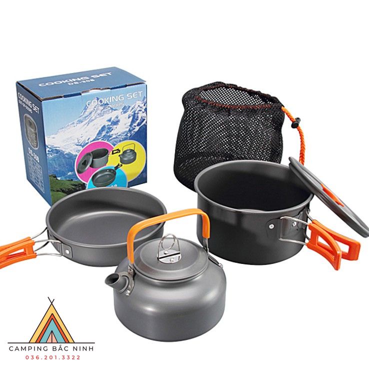 Bộ nồi dã ngoại 3 món DS308