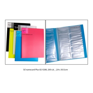 Sổ Đựng Namecard Plus A5-120 card Các màu