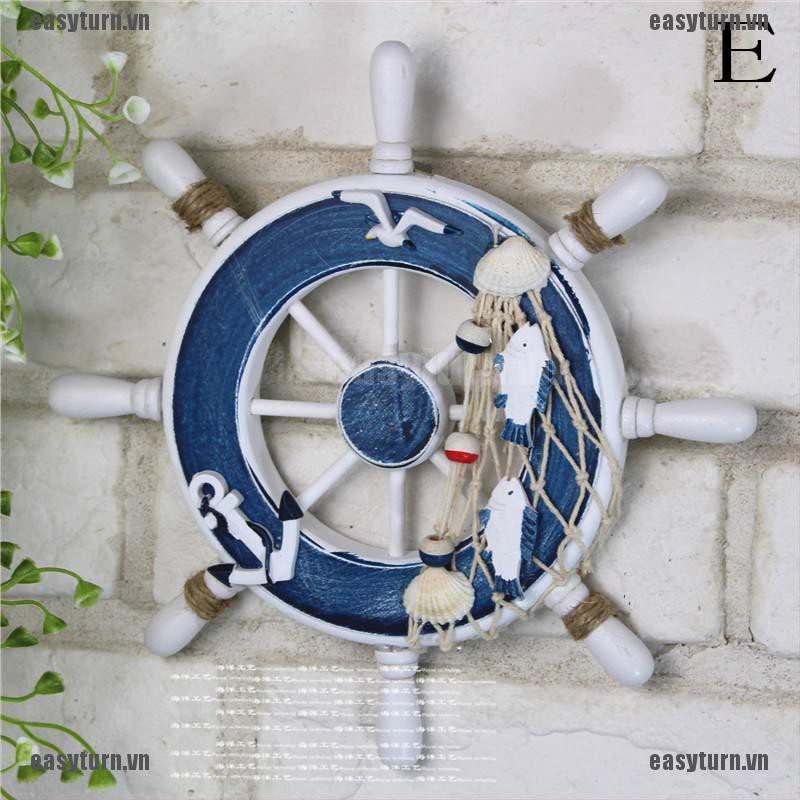 Mô hình bánh lái tàu Địa Trung Hải treo tường trang trí