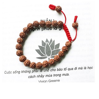 Vòng đeo tay Hạt Bồ Đề Kim Cang tự nhiên Nepal 8mm (Rudraksha) Màu nâu gỗ