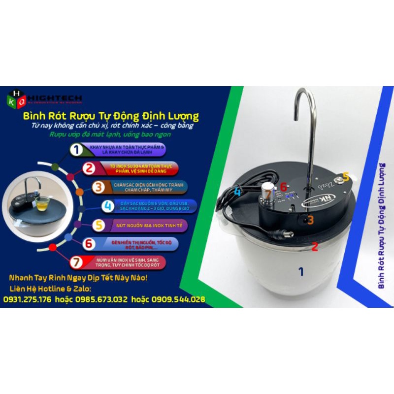 Bình rót rượu cảm ứng tự động thông minh ZoZo phiên bản 2022 dung tích 1.2 lít dùng rót chất lỏng sữa trà ướp lạnh