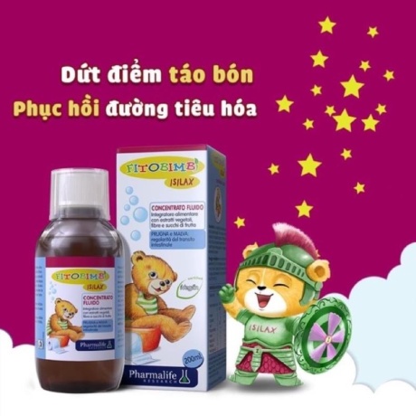 Siro Táo Bón Cho Bé Fitobimbi Isilax Giúp Nhuận Tràng, Giảm Táo Bón Và Tiêu Hóa Kém Cho Trẻ