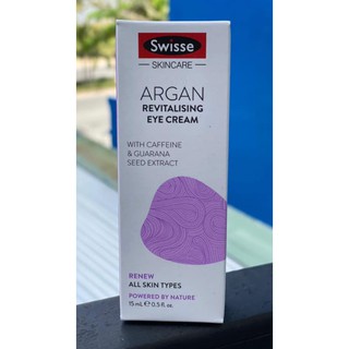 Kem dưỡng mắt Swisse Argan Revitalising Eye Cream 15ml Úc