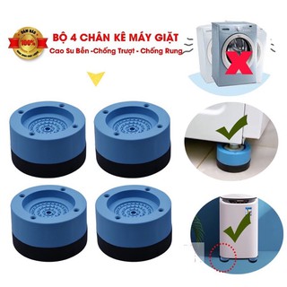 BỘ 4 chân máy giặt,đế máy giặt CHỐNG RUNG SILICON TIỆN LỢI KÊ MÁY GIẶT ( chân đế máy giặt )