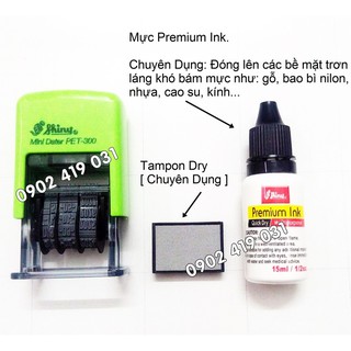 Dấu Ngày Tháng Đóng Bao Bì + Chai Mực Chuyên Dụng