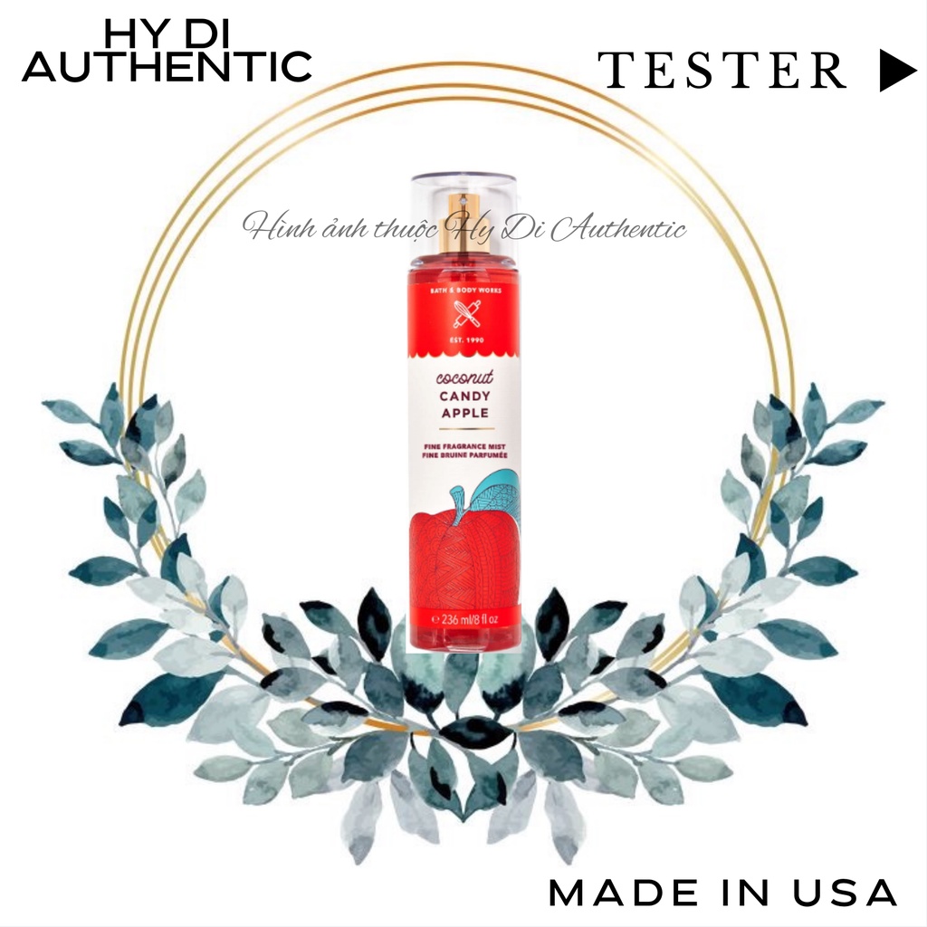COCONUT CANDY APPLE - XỊT THƠM DƯỠNG THỂ BATH & BODY WORKS USA