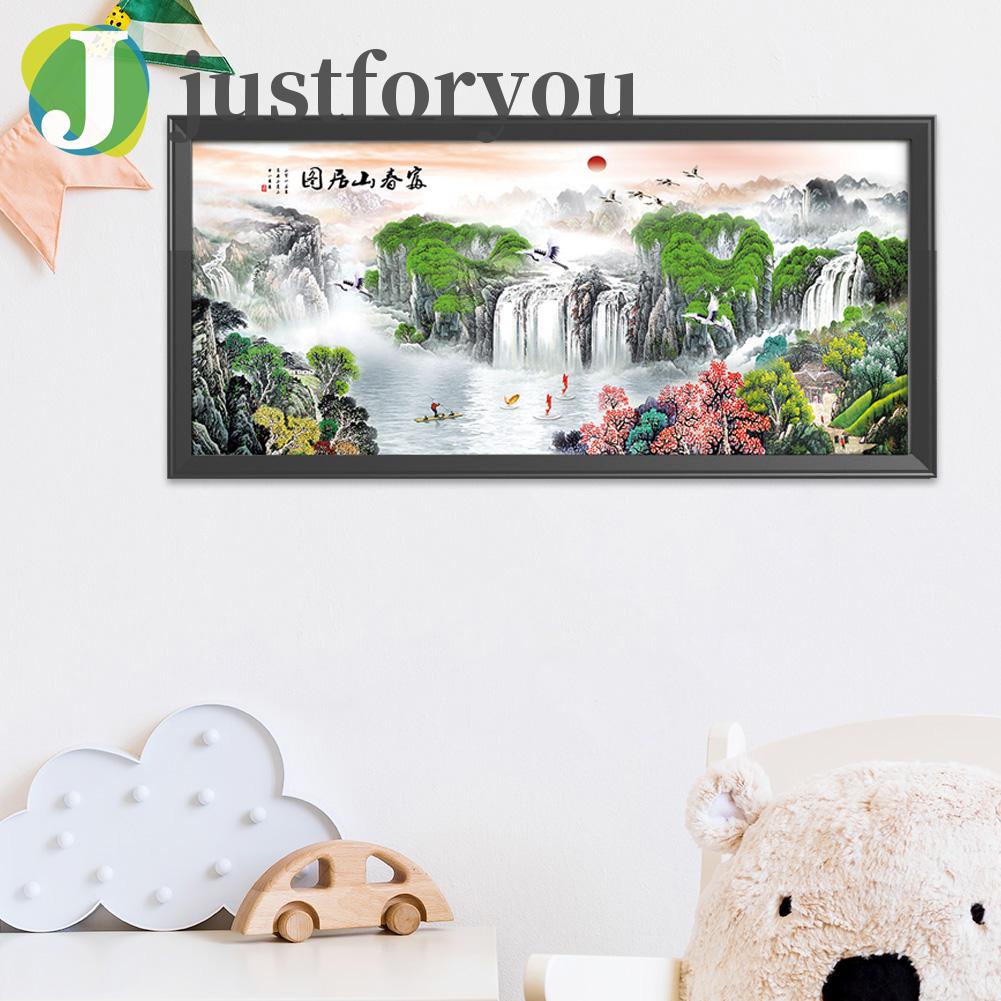 Bộ Tranh Thêu Chữ Thập Họa Tiết Phong Cảnh 11ct Trang Trí Nhà Cửa Diy