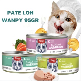 Pate lon wanpy 95g thức ăn cho mèo