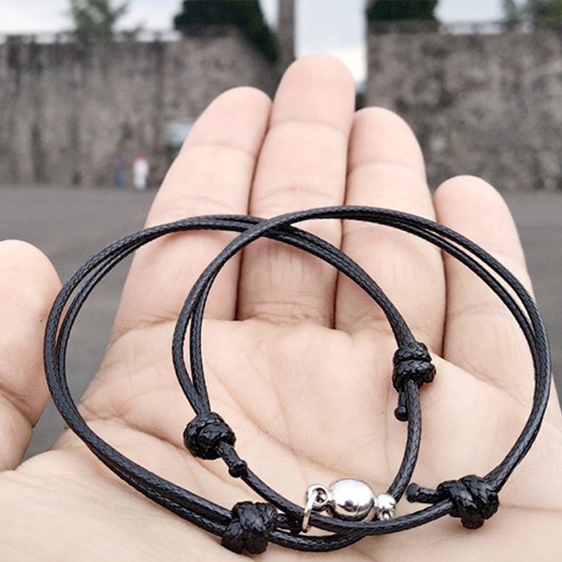 Set 2 Vòng Tay Dây Bện Từ Tính Thời Trang Cho Nam Nữ / Nữ