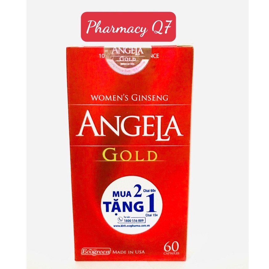 HỘP 60 VIÊN SÂM ANGELA GOLD USA CHÍNH HÃNG(Tích Điểm Chính Hãng) kèm quà tặng