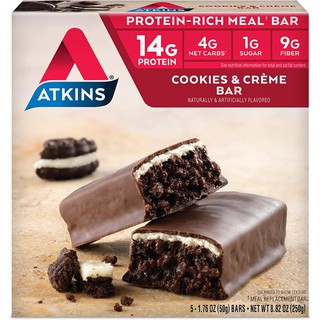 Bánh ăn kiêng ATKINS COOKIES & CRÈME BAR (Hộp 250g)