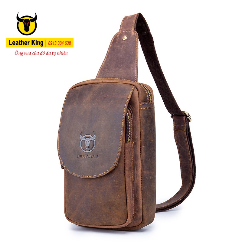 Túi Đeo Ngực Nam | Túi Đeo Chéo | Da Bò Cao Cấp 100% Chính Hãng
