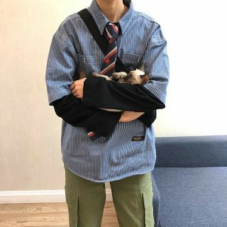 _áo sơ mi 2 lớp unisex kẻ .