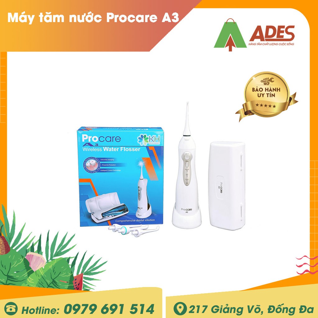 Máy tăm nước Procare A3 | Tặng ngay 01 mặt nạ  Wonjin chính hãng