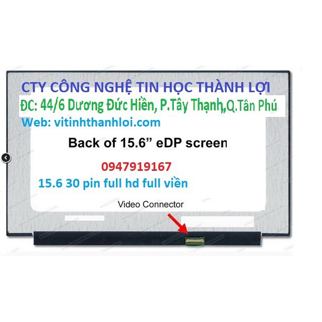 Màn hình 15.6 led mỏng 30 pin 40 pin dùng cho laptop dell, hp, acer, asus.... | BigBuy360 - bigbuy360.vn