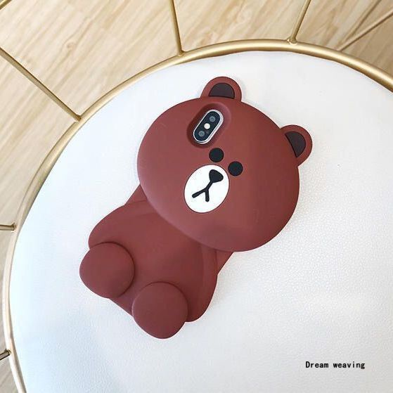 Ốp Điện Thoại Hình Gấu Nâu Hoạt Hình Cho iPhone 6 / 6plus / 6splus / 7 / 7plus / 8 / 8plus / x / xs / 11 / 12 / 13 / 14 / pro / max