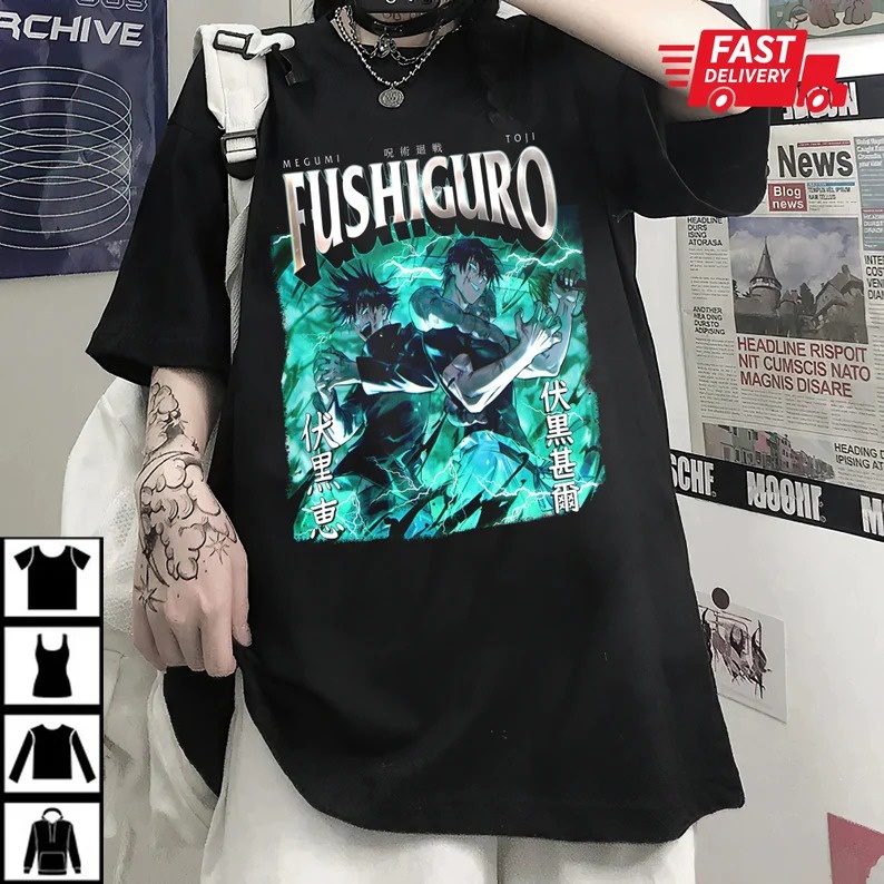 Áo phông Vintage Jujutsu Kaisen Toji Fushiguro độc đẹp giá rẻ mẫu HOT bán chạy