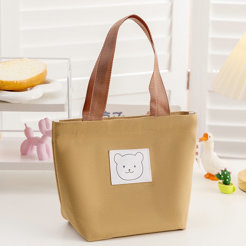 Túi Xách Tay nữ Bằng Vải Canvas Thiết Kế Hình Hoạt Hình Dễ Thương FT7139