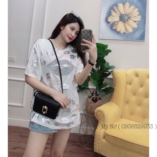 Áo phông môi nhũ chất đẹp hot hit- Mã CT8-5