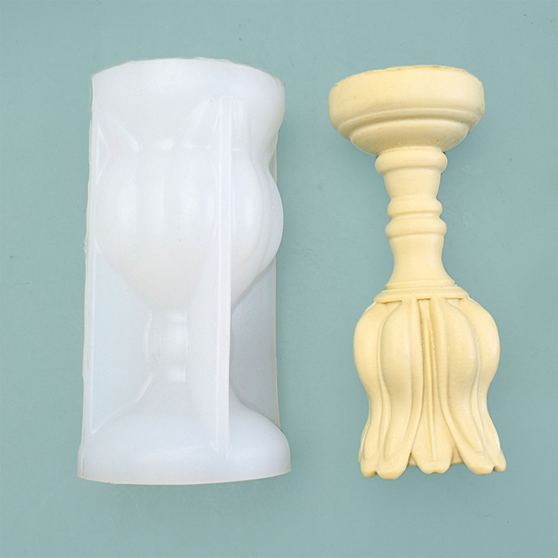 Khuôn Silicone Làm Nến / Xà Phòng Hình Hoa Tulip DIY