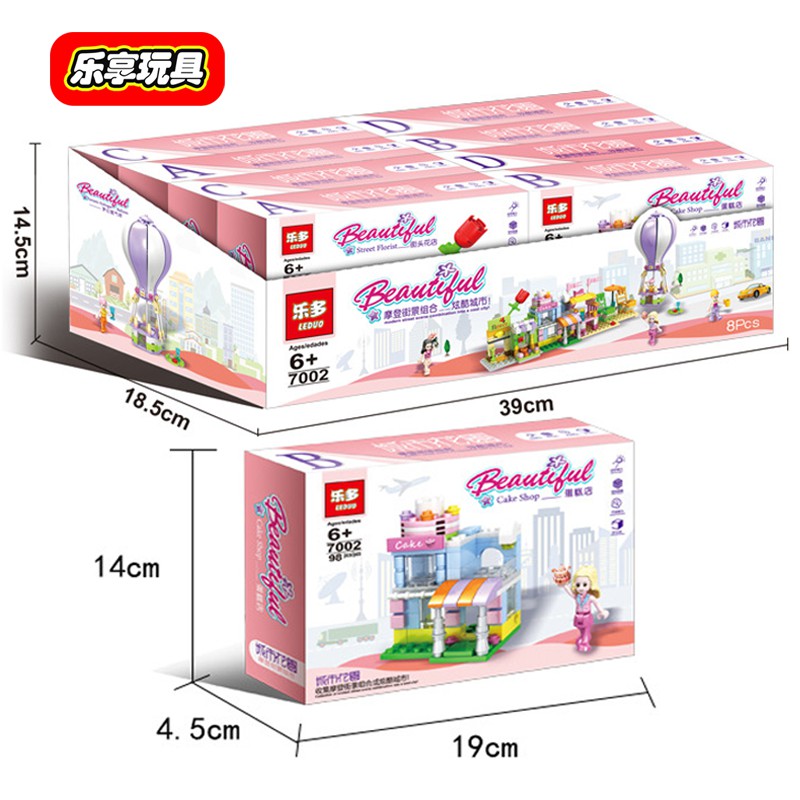 Tương thích với các khối Lego, Princess Castle, Girl Play House Series Đồ chơi phát triển có lợi cho trí thông minh net