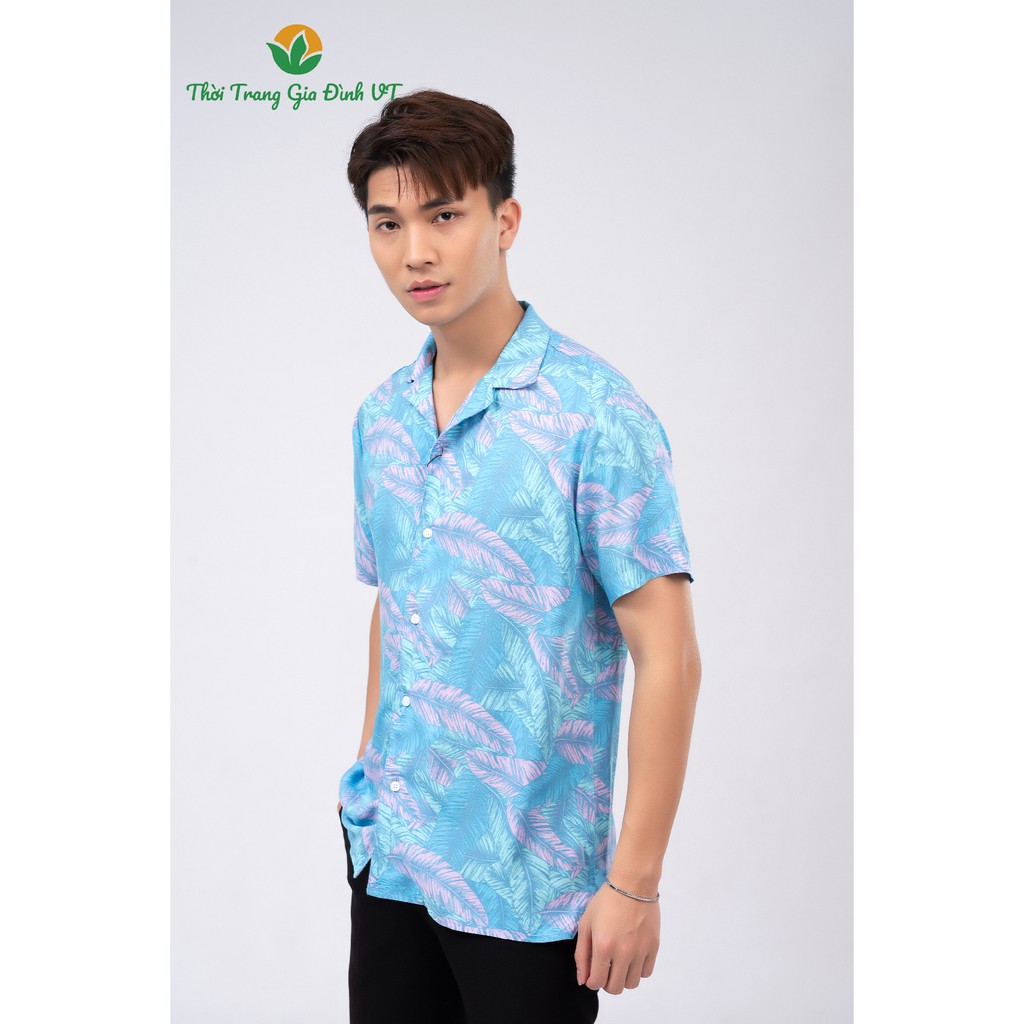 Áo sơ mi lanh nam VT A06.2102 - Mặc mát, thoải mái, nhiều họa tiết | BigBuy360 - bigbuy360.vn