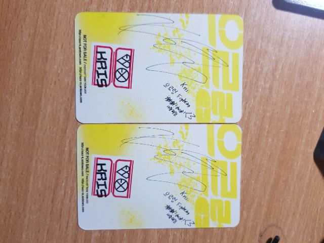 TÁCH LẺ CARD THÀNH VIÊN EXO-M