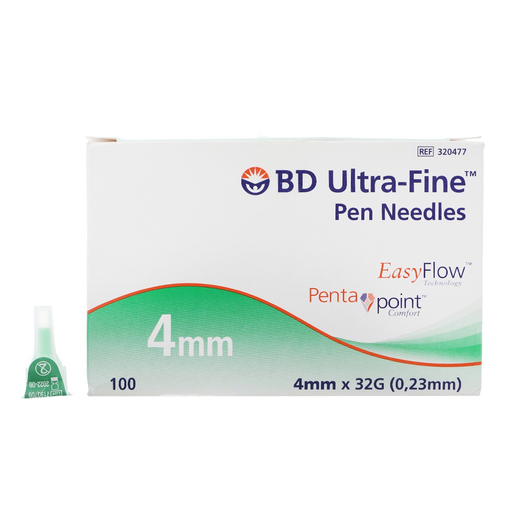 ✅ BD ULTRA - FINE (PEN NEEDLES) - Đầu kim tiêm bánh ú sử dụng cho bút chích Insulin đái tháo đường