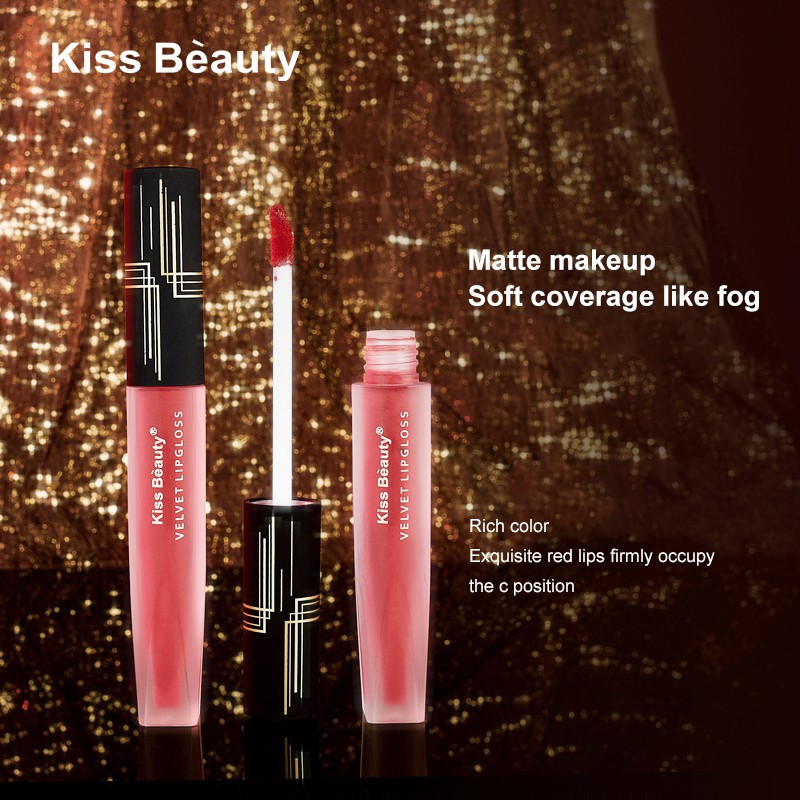 (Hàng Mới Về) Son Kem Nhung Mịn Không Thấm Nước Kiss Beauty | BigBuy360 - bigbuy360.vn